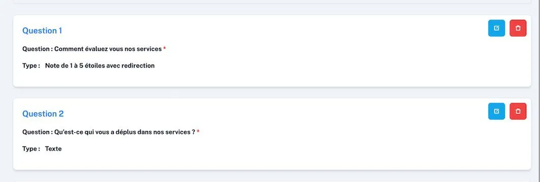 Le questionnaire post-consultation